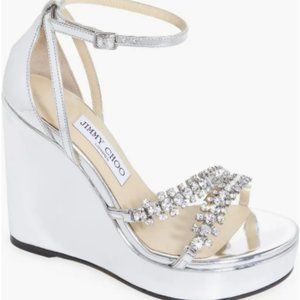 Silver Bing Jimmy Choo Wedge